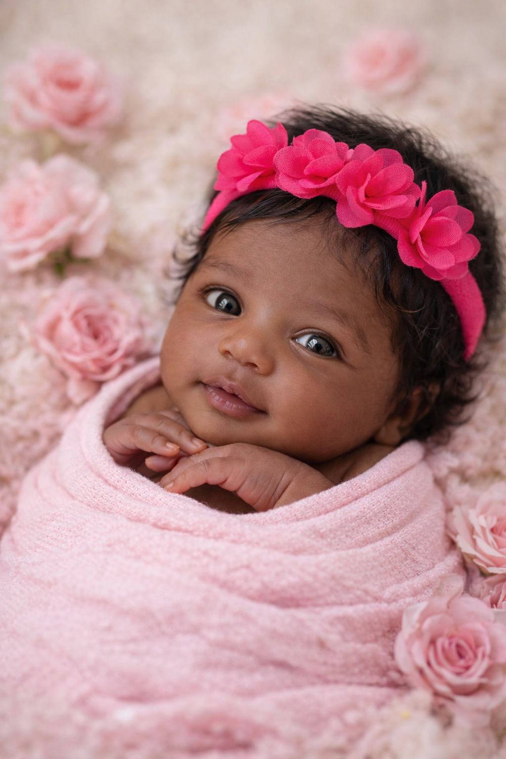 Floral Garland - Hot Pink