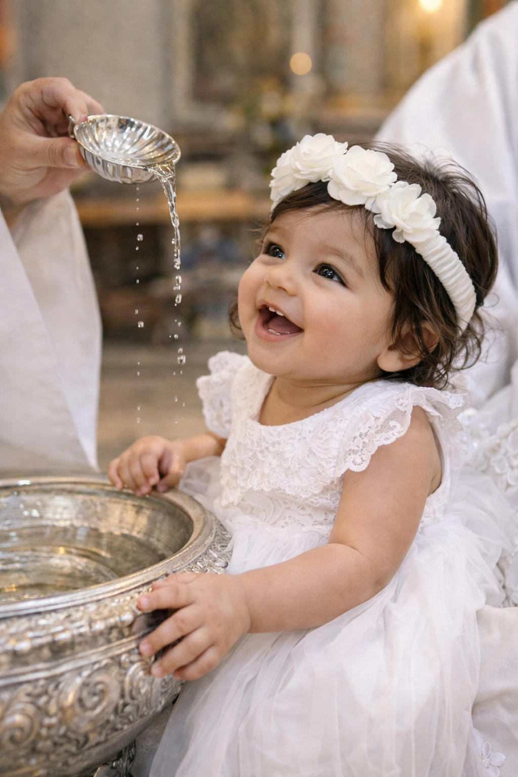 Floral Garland - Pearl White